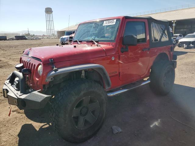 1C4AJWAG9DL704833 - 2013 JEEP WRANGLER SPORT RED photo 1