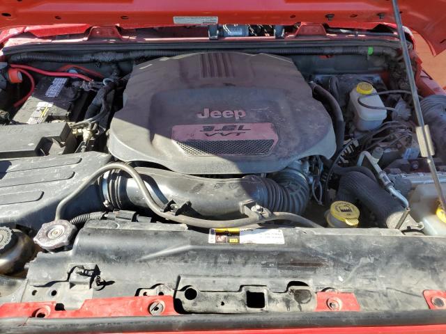 1C4AJWAG9DL704833 - 2013 JEEP WRANGLER SPORT RED photo 11