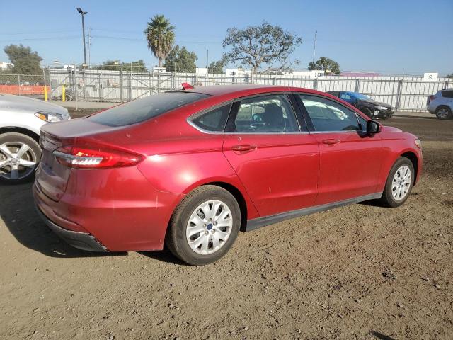 3FA6P0G73LR106896 - 2020 FORD FUSION S RED photo 3