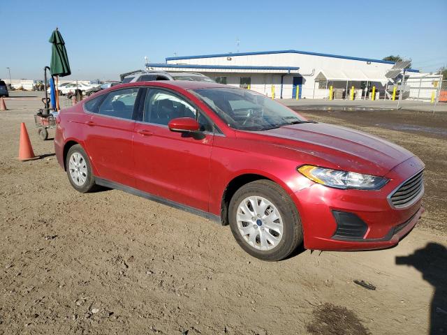 3FA6P0G73LR106896 - 2020 FORD FUSION S RED photo 4