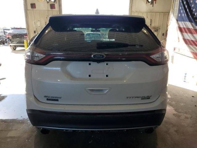 2FMTK4K97FBB31231 - 2015 FORD EDGE TITANIUM WHITE photo 6