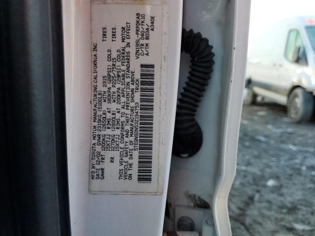 5TEGN92N53Z194753 - 2003 TOYOTA TACOMA DOUBLE CAB PRERUNNER WHITE photo 12
