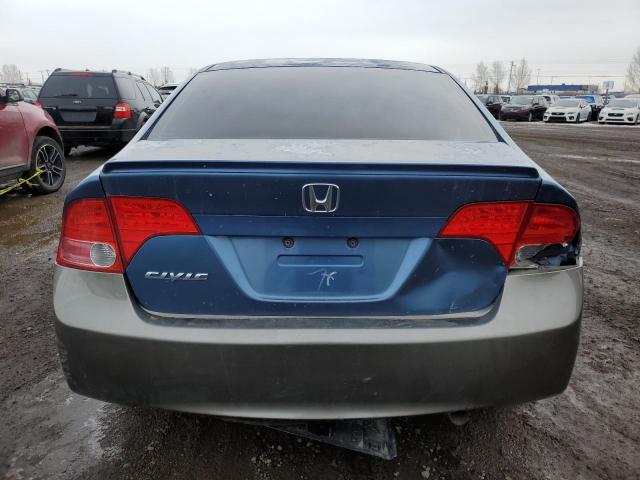 2HGFA16518H019200 - 2008 HONDA CIVIC LX BLUE photo 6