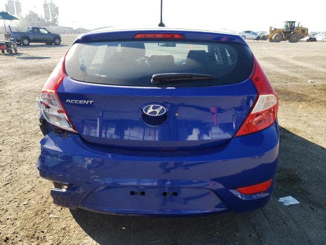 KMHCT5AE6EU168412 - 2014 HYUNDAI ACCENT GLS BLUE photo 6