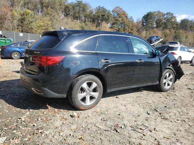 5FRYD4H23EB009206 - 2014 ACURA MDX BLACK photo 3