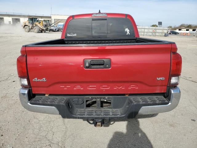 3TMCZ5AN8KM219914 - 2019 TOYOTA TACOMA DOUBLE CAB RED photo 6