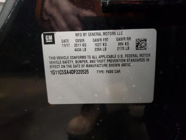 1G11C5SA4DF220526 - 2013 CHEVROLET MALIBU 1LT 石墨色 照片 12