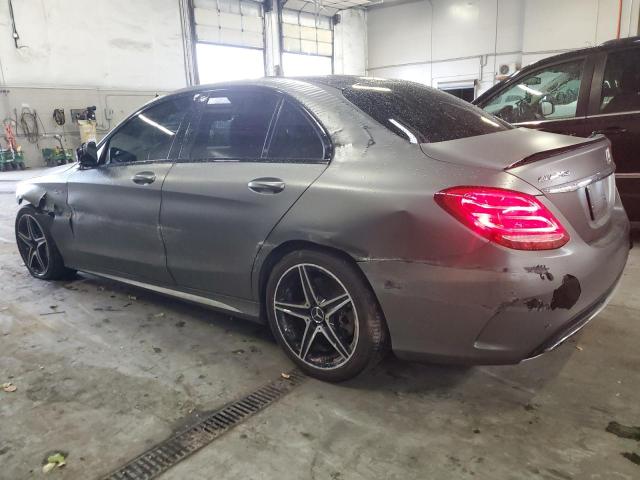 55SWF6EB1JU256655 - 2018 MERCEDES-BENZ C 43 4MATIC AMG GRAY photo 2