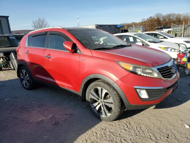 KNDPCCA21C7201022 - 2012 KIA SPORTAGE EX RED photo 4