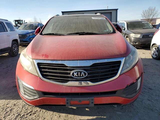 KNDPCCA21C7201022 - 2012 KIA SPORTAGE EX RED photo 5