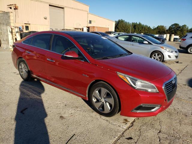 KMHE34L13GA016816 - 2016 HYUNDAI SONATA HYBRID RED photo 4