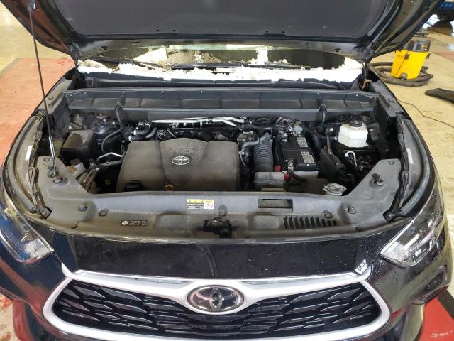 5TDGZRBH7NS565717 - 2022 TOYOTA HIGHLANDER XLE BLACK photo 12