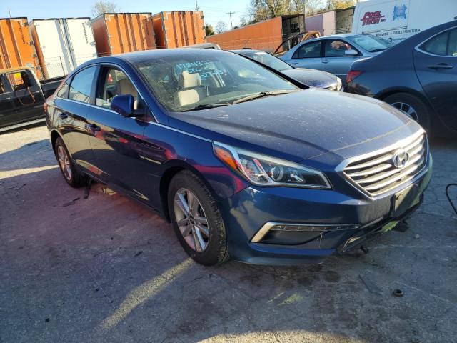 5NPE24AF7FH076031 - 2015 HYUNDAI SONATA SE BLUE photo 4