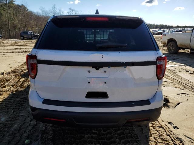 1FM5K8AR0JGC43260 - 2018 FORD EXPLORER POLICE INTERCEPTOR WHITE photo 6