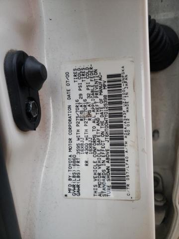 JT6HT00W7Y0125398 - 2000 LEXUS LX 470 WHITE photo 13