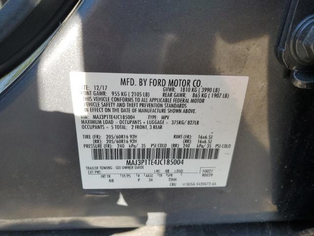 MAJ3P1TE4JC185004 - 2018 FORD ECOSPORT SE Boz foto 12