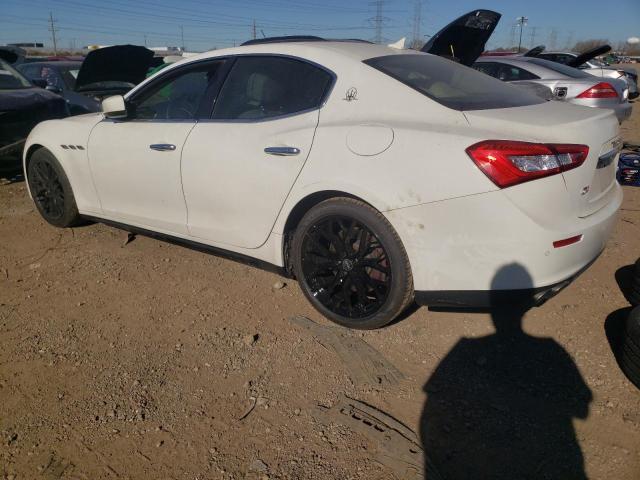 ZAM57XSA6F1152671 - 2015 MASERATI GHIBLI WHITE photo 2