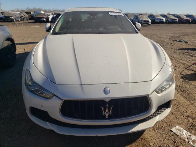 ZAM57XSA6F1152671 - 2015 MASERATI GHIBLI WHITE photo 5