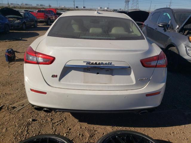 ZAM57XSA6F1152671 - 2015 MASERATI GHIBLI WHITE photo 6