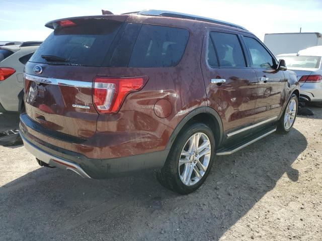 1FM5K7F87GGA42488 - 2016 FORD EXPLORER LIMITED BURGUNDY photo 3