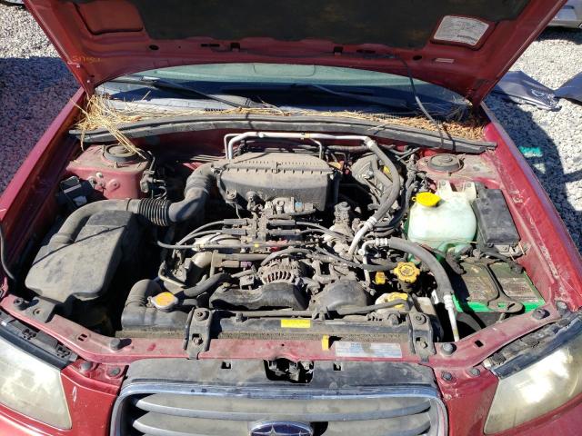 JF1SG65664G741910 - 2004 SUBARU FORESTER 2.5XS Бордовый фото 11