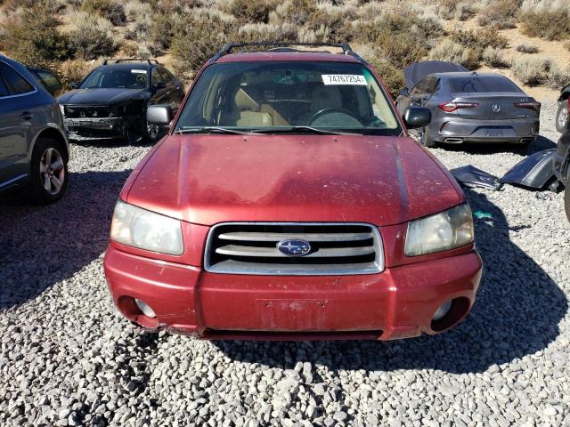 JF1SG65664G741910 - 2004 SUBARU FORESTER 2.5XS Бордовый фото 5