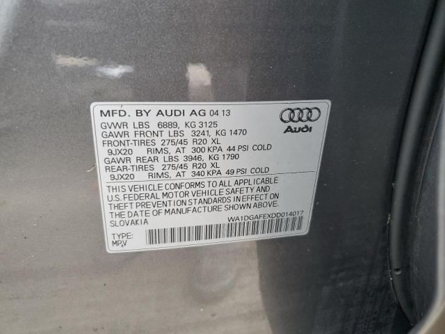 WA1DGAFEXDD014017 - 2013 AUDI Q7 PRESTIGE 灰色 照片 14