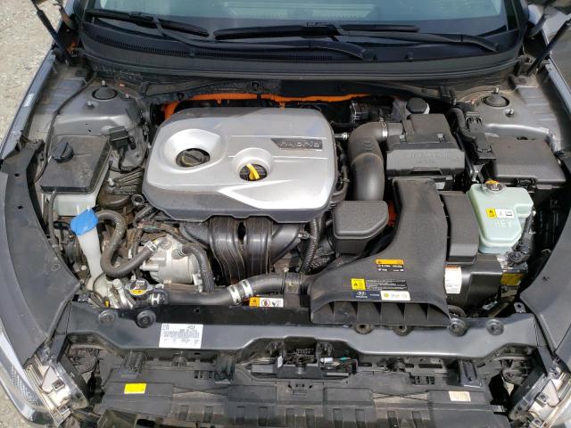 KMHE24L38JA079616 - 2018 HYUNDAI SONATA HYBRID GRAY photo 11