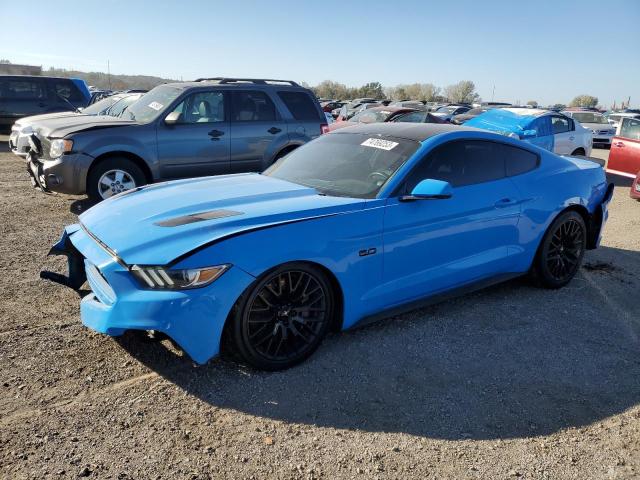 1FA6P8CF6H5305074 - 2017 FORD MUSTANG GT BLUE photo 1