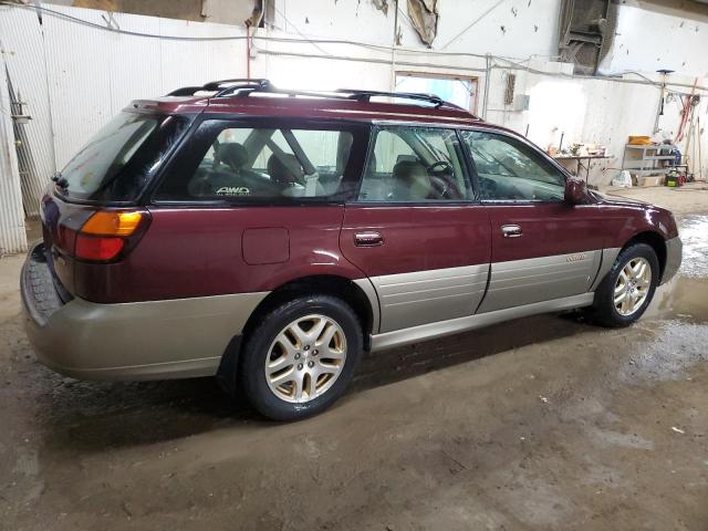 4S3BH6865Y7600559 - 2000 SUBARU LEGACY OUTBACK LIMITED BURGUNDY photo 3