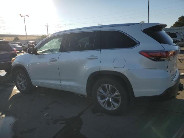 5TDJKRFH7FS222783 - 2015 TOYOTA HIGHLANDER XLE WHITE photo 2