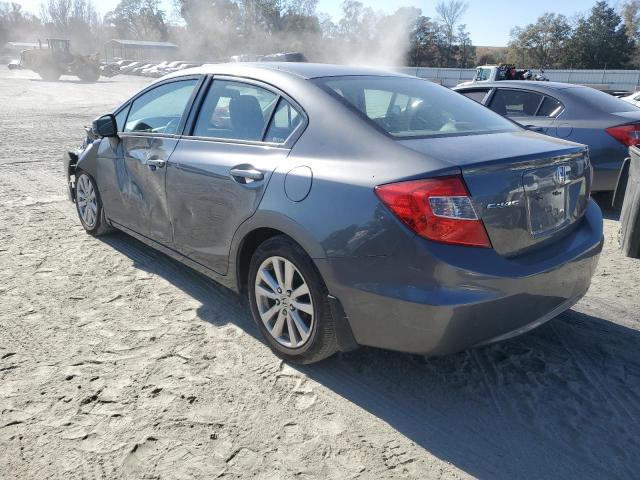 19XFB2F9XCE313655 - 2012 HONDA CIVIC EXL GRAY photo 2