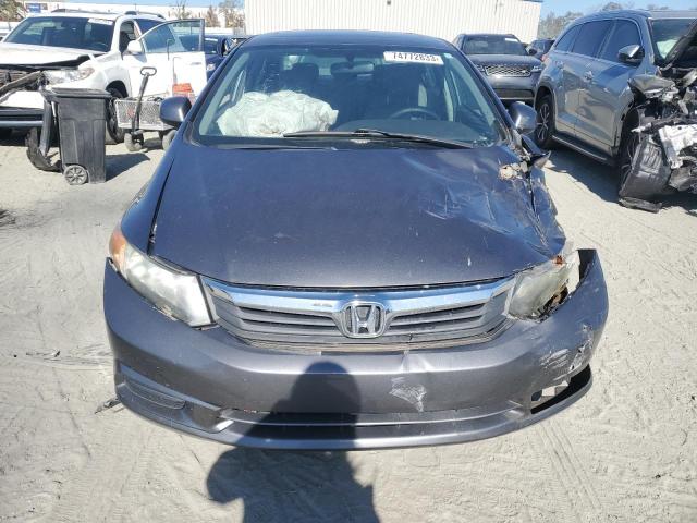 19XFB2F9XCE313655 - 2012 HONDA CIVIC EXL Մոխրագույն լուսանկար 5