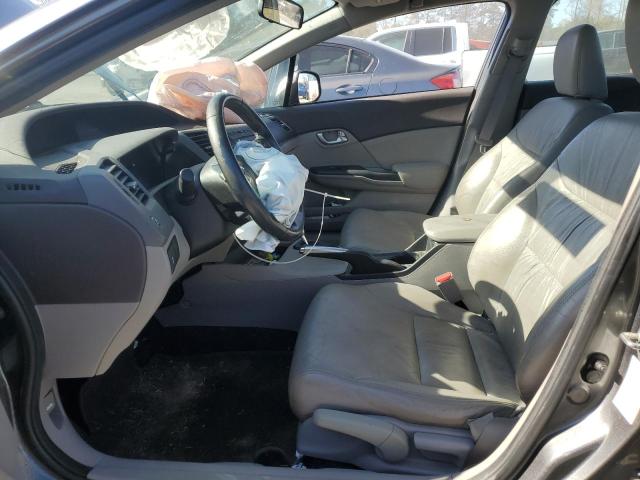 19XFB2F9XCE313655 - 2012 HONDA CIVIC EXL Մոխրագույն լուսանկար 7