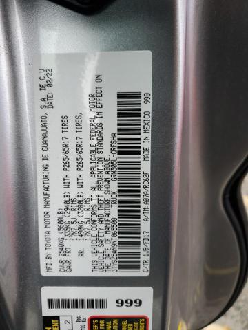 3TYSZ5AN9NT065508 - 2022 TOYOTA TACOMA ACCESS CAB Күміс фото 12