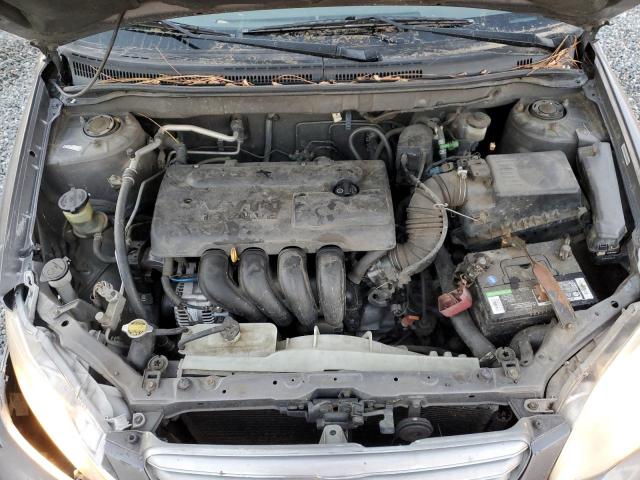 1NXBR32E43Z128601 - 2003 TOYOTA COROLLA CE GRAY photo 11