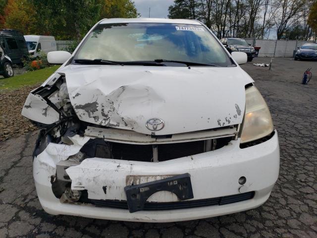 JTDKB20U553110016 - 2005 TOYOTA PRIUS WHITE photo 5