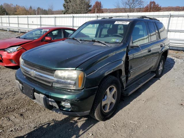 1GNDT13S132376542 - 2003 CHEVROLET TRAILBLAZE GREEN photo 1