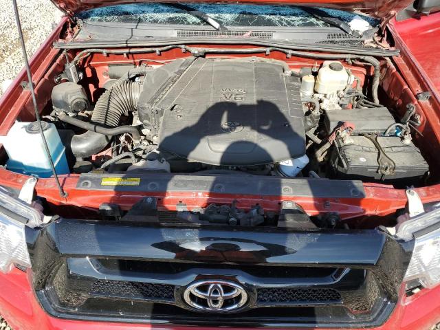 5TFUU4EN5FX139641 - 2015 TOYOTA TACOMA ACCESS CAB წითელი ფოტო 11