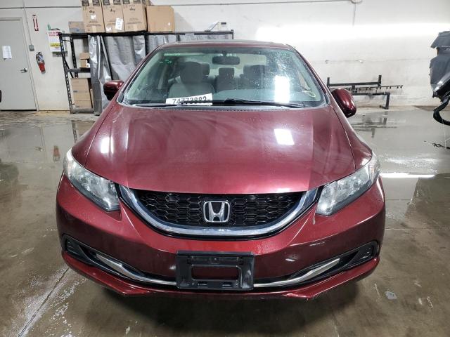 19XFB2F86FE069594 - 2015 HONDA CIVIC EX BURGUNDY photo 5