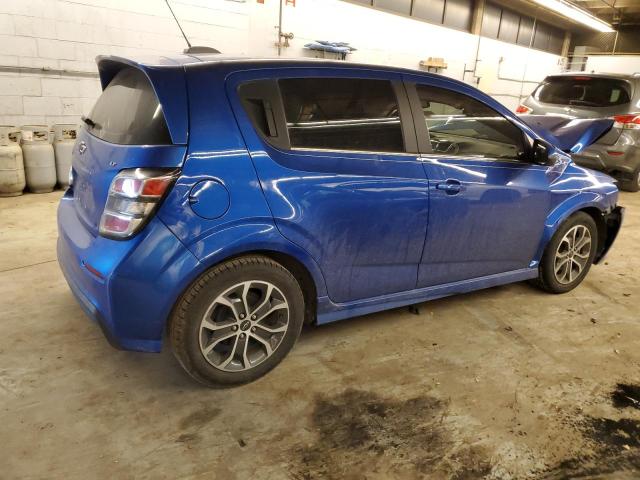 1G1JD6SH1J4129964 - 2018 CHEVROLET SONIC LT BLUE photo 3