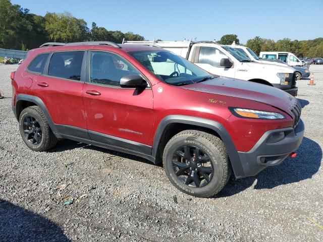 1C4PJMBS7HW656089 - 2017 JEEP CHEROKEE TRAILHAWK ბურგუნდია ფოტო 4