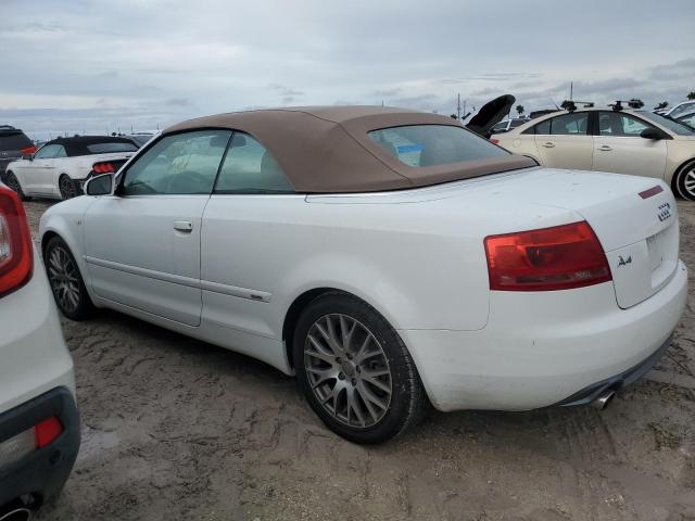 WAUAF48H49K006077 - 2009 AUDI A4 2.0T CABRIOLET WHITE photo 2