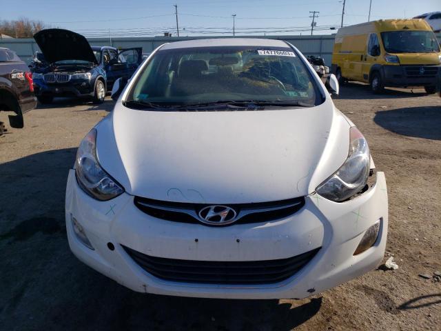 5NPDH4AE6DH407437 - 2013 HYUNDAI ELANTRA GLS WHITE photo 5