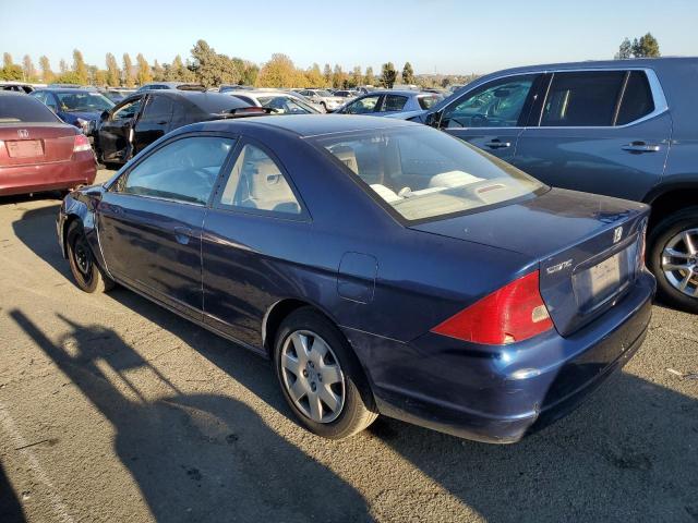 1HGEM229X1L086226 - 2001 HONDA CIVIC SI BLUE photo 2