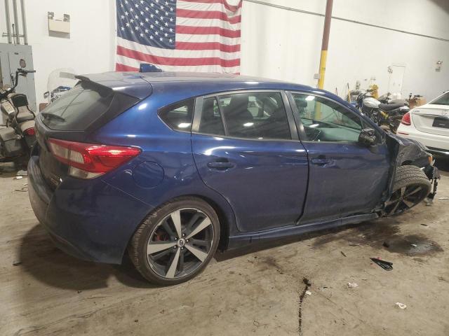 4S3GTAK69H3754487 - 2017 SUBARU IMPREZA SPORT BLUE photo 3