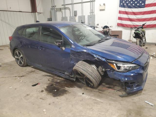 4S3GTAK69H3754487 - 2017 SUBARU IMPREZA SPORT BLUE photo 4