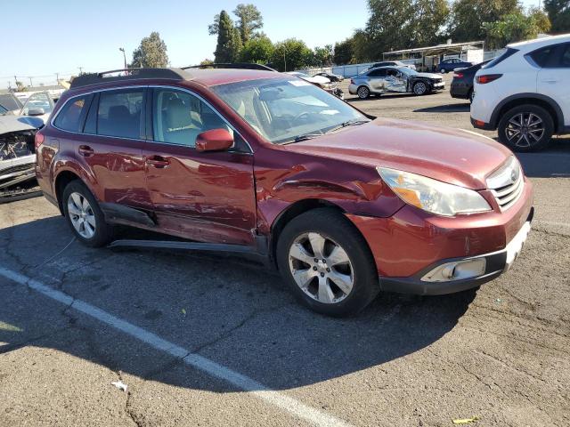 4S4BRCKC2B3393973 - 2011 SUBARU OUTBACK 2.5I LIMITED BURGUNDY photo 4