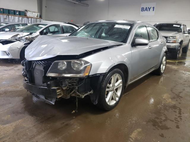 1C3CDZCB4DN556988 - 2013 DODGE AVENGER SXT SILVER photo 1