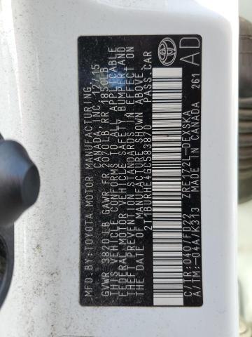 2T1BURHE4GC583870 - 2016 TOYOTA COROLLA L თეთრი ფოტო 12